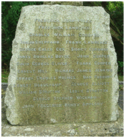 War Memorial Weathered Inscription 2